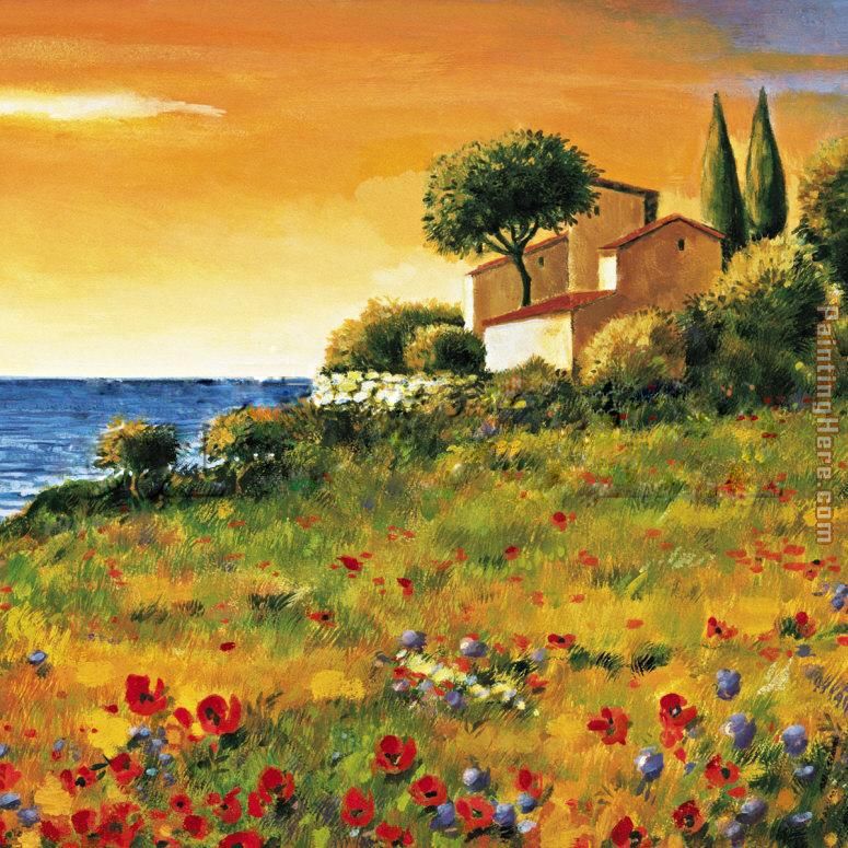 Sunlight Coast detail painting - Richard Leblanc Sunlight Coast detail art painting